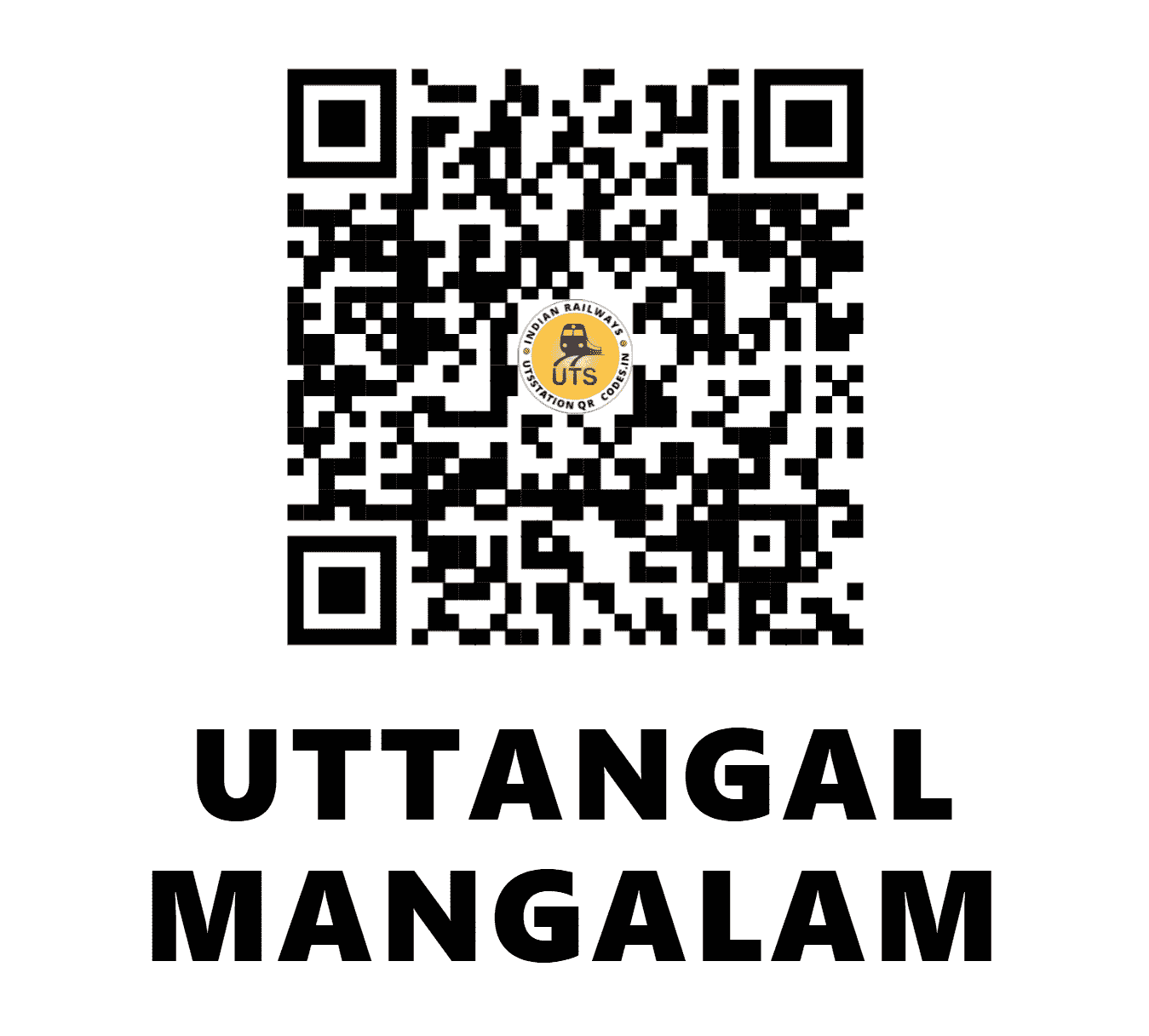 UTS QR Code for UTTANGAL MANGALAM - UMG (SR - TAMIL NADU)